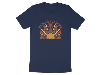 Raising Sunshine Retro Sunburst Tee - Vintage Motherhood Shirt
