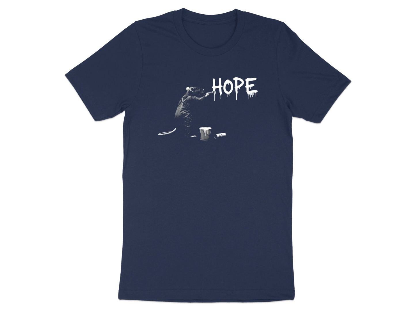 Rat Painting HOPE Urban Canvas Stencil Tee