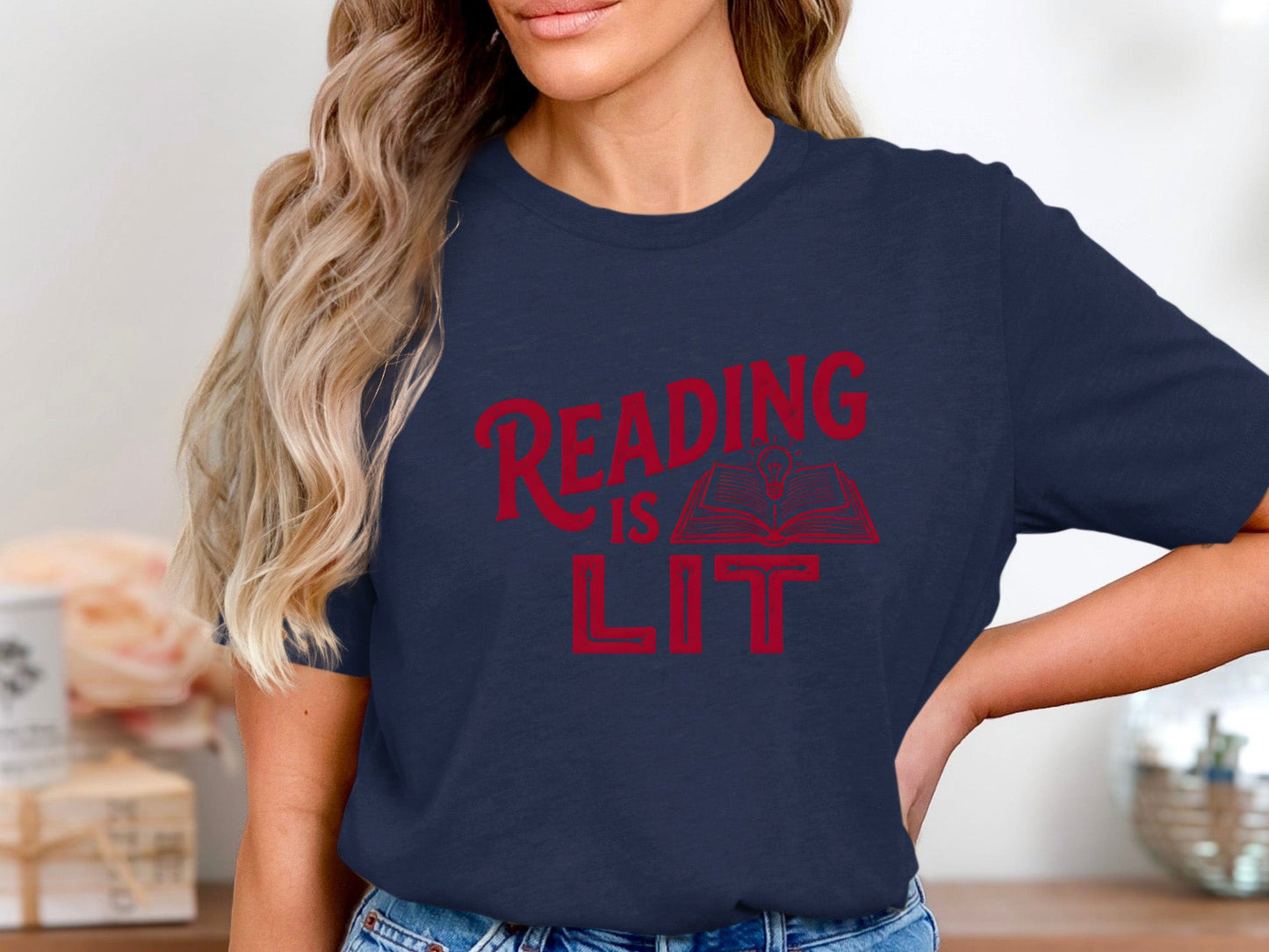 Reading Is Lit Typographic Tee