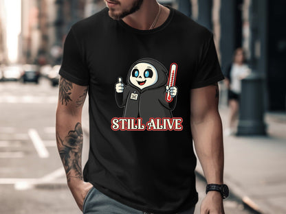 Grim Reaper Fever T-Shirt - Dark Humour Medical Graphic