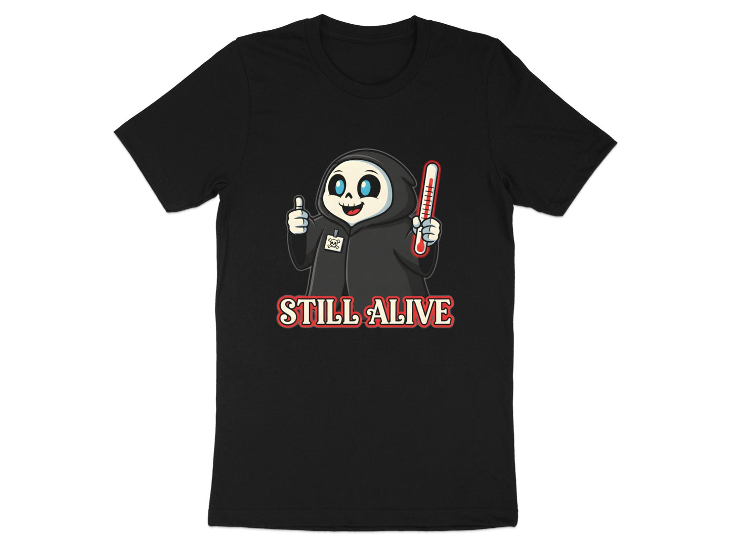 Grim Reaper Fever T-Shirt - Dark Humour Medical Graphic