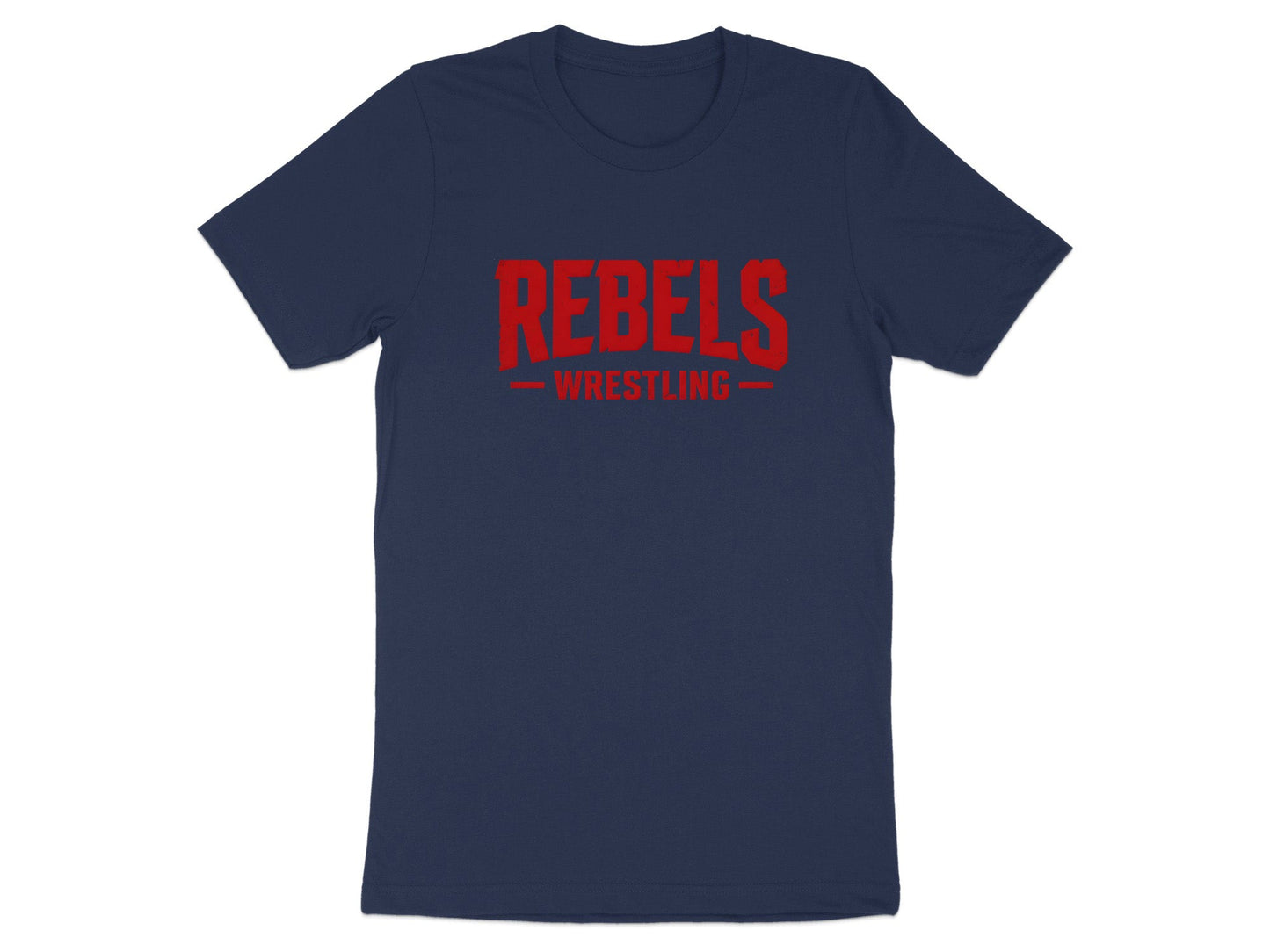 Rebels Wrestling Distressed Logo T-Shirt