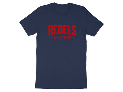 Rebels Wrestling Distressed Logo T-Shirt