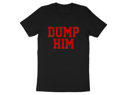 Red Distressed 'Dump Him' Graphic T-Shirt
