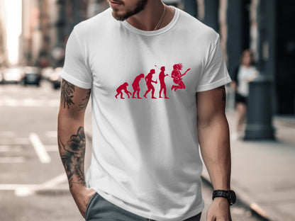 Evolution of a Rock Star Guitar T-Shirt