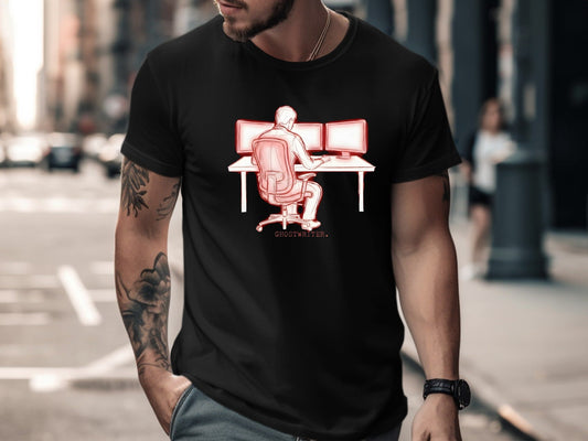 Ghostwriter Sketch T-Shirt - Creative Writer & Author  Tee