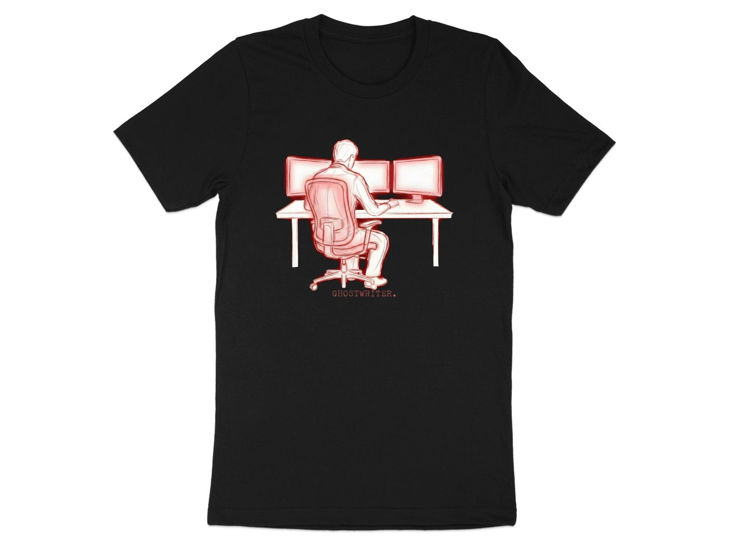 Ghostwriter Sketch T-Shirt - Creative Writer & Author  Tee