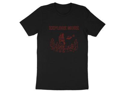 Explore More Minimalist Red Astronaut T-Shirt