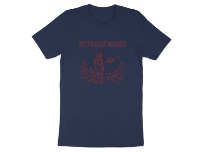 Explore More Minimalist Red Astronaut T-Shirt