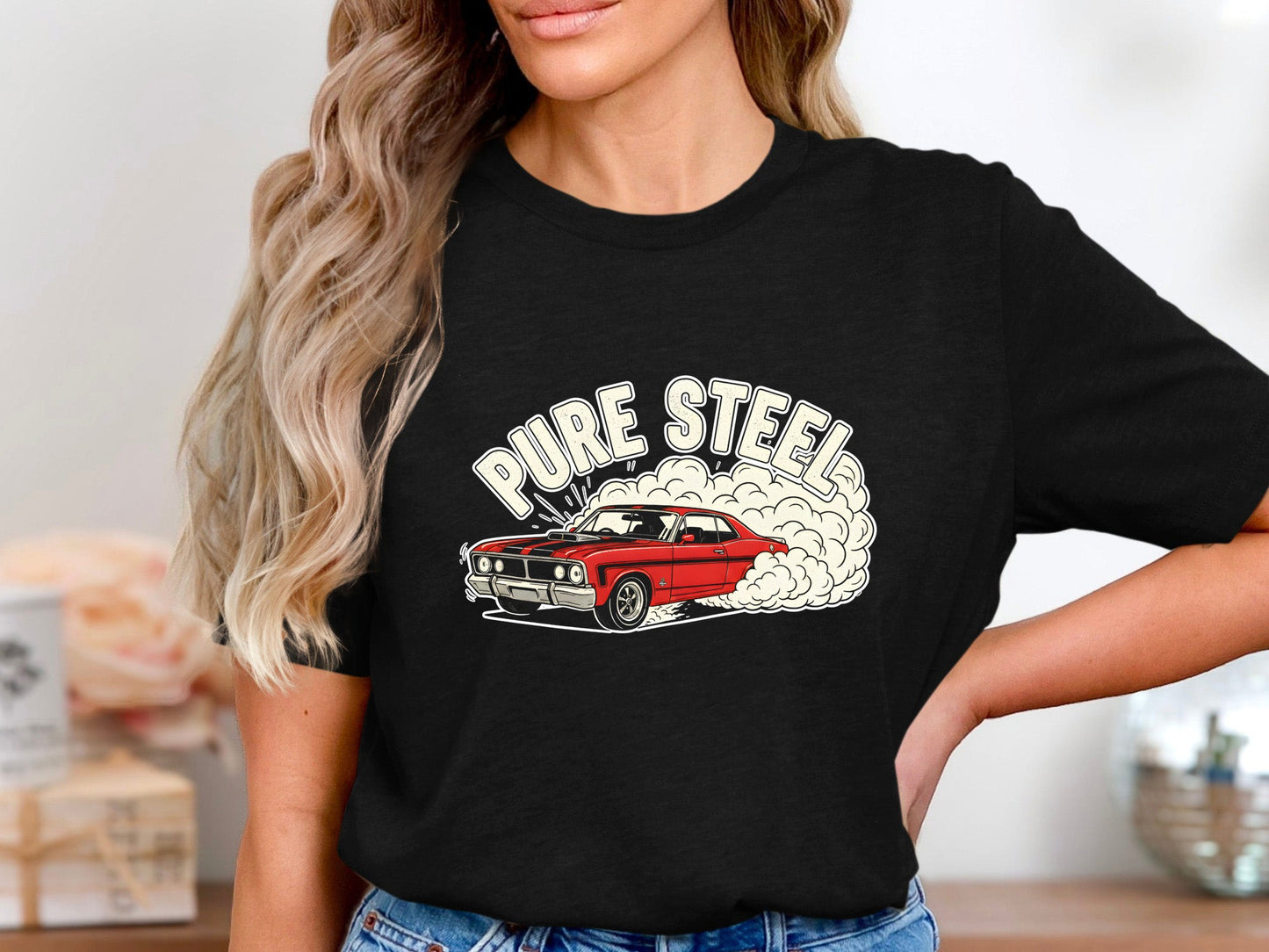 Pure Steel Aussie Muscle Burnout T-Shirt