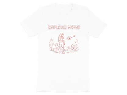 Explore More Minimalist Red Astronaut T-Shirt