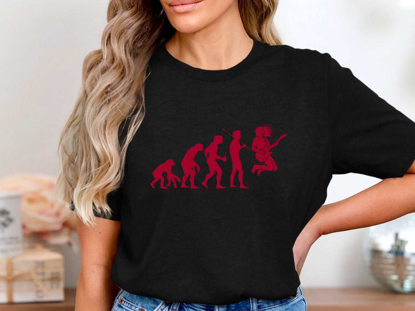 Evolution of a Rock Star Guitar T-Shirt