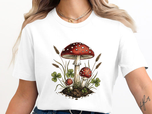 Amanita Muscaria Mushroom Botanical T-Shirt