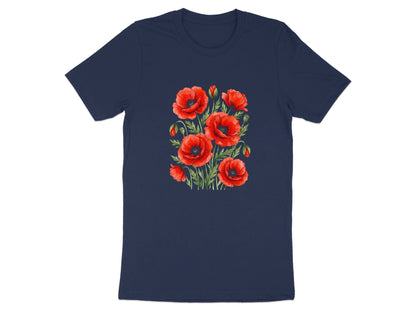 Vibrant Floral Cluster Poppy Bouquet  T-Shirt