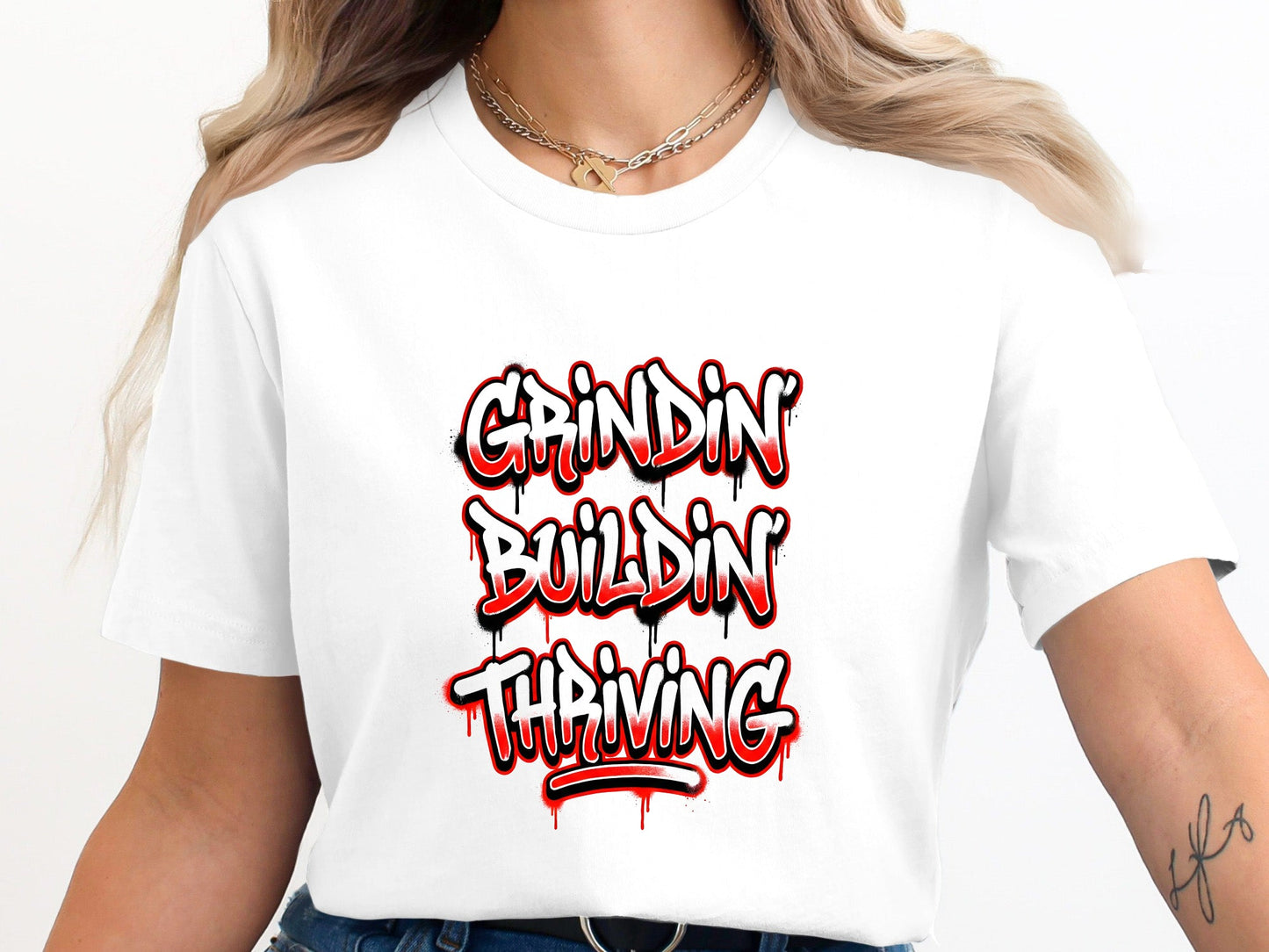 Grindin' Buildin' Thriving Graffiti Art T-Shirt