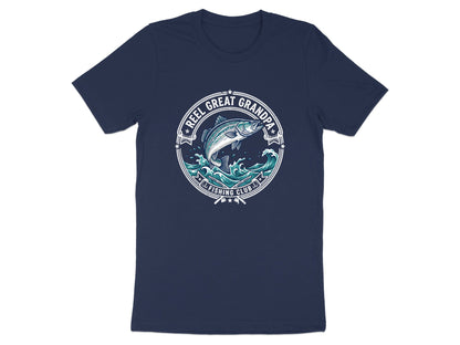 Reel Great Grandpa Funny Fishing Graphic Tee