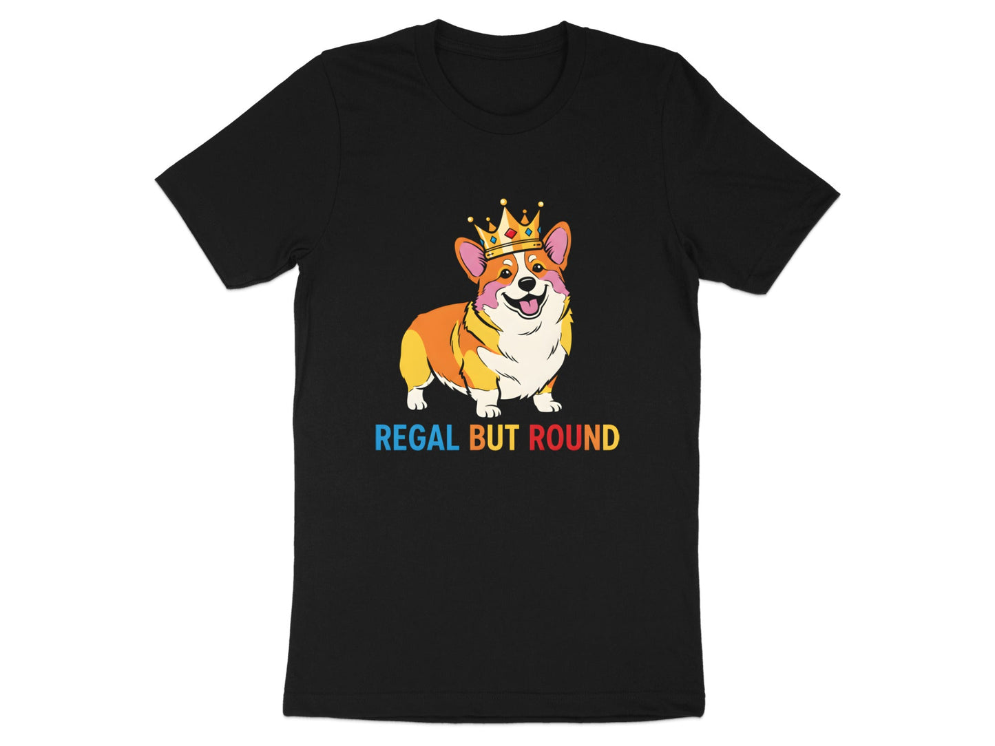 Regal But Round Corgi Crown GraphicTee