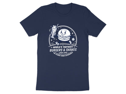 Retro Burgers & Shakes Classic Diner Men's Tee