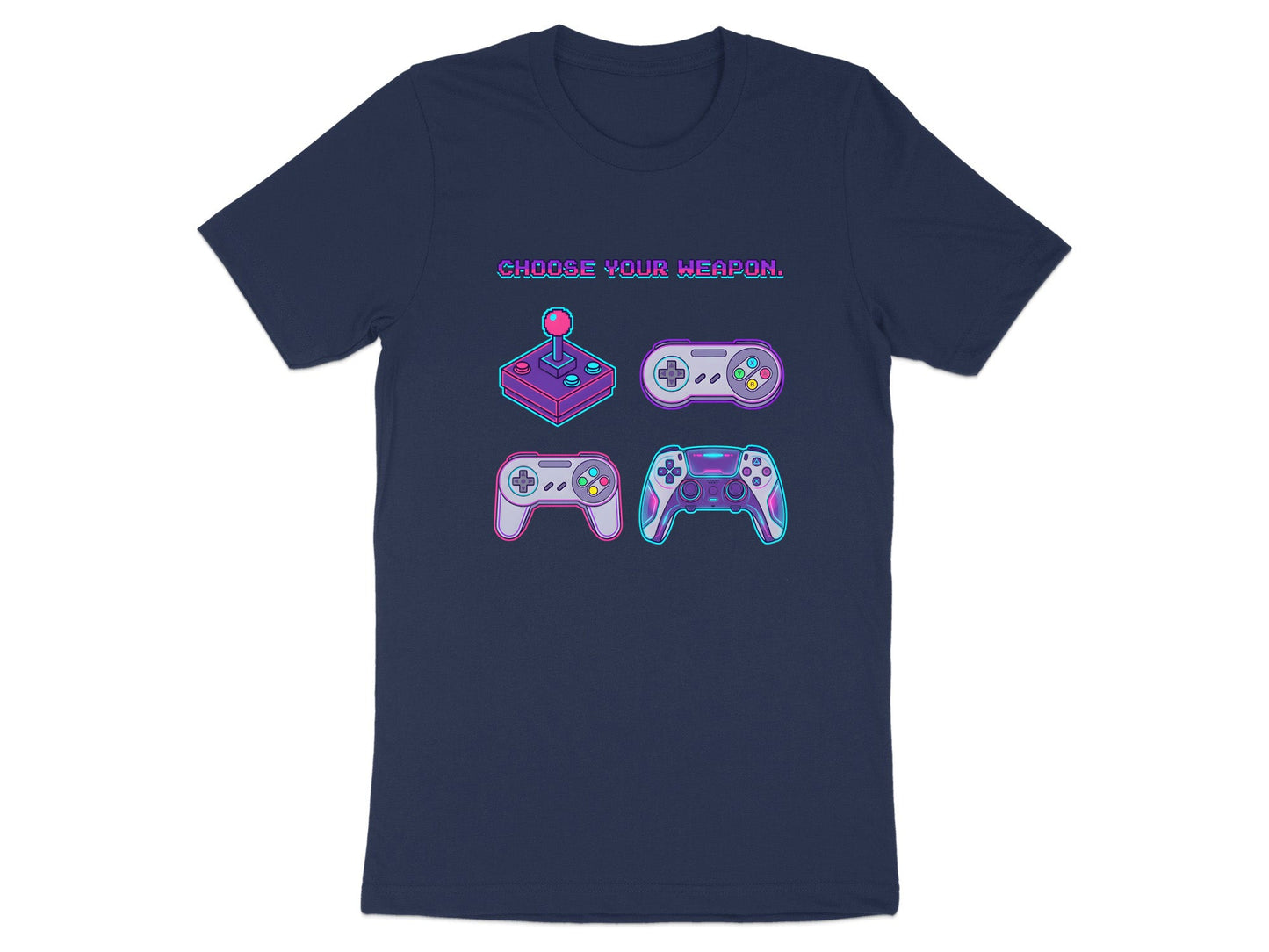 Neon Cyberpunk Gaming Headset T-Shirt