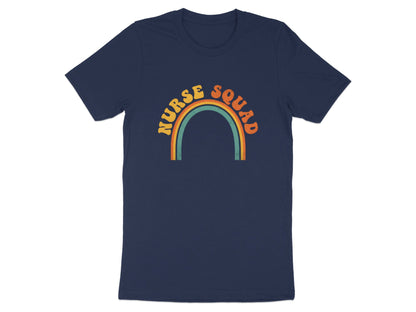Retro Nurse Squad Rainbow T-Shirt - Vintage Boho Tee