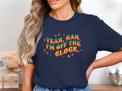Retro 'I'm Off The Clock' Graphic T-Shirt