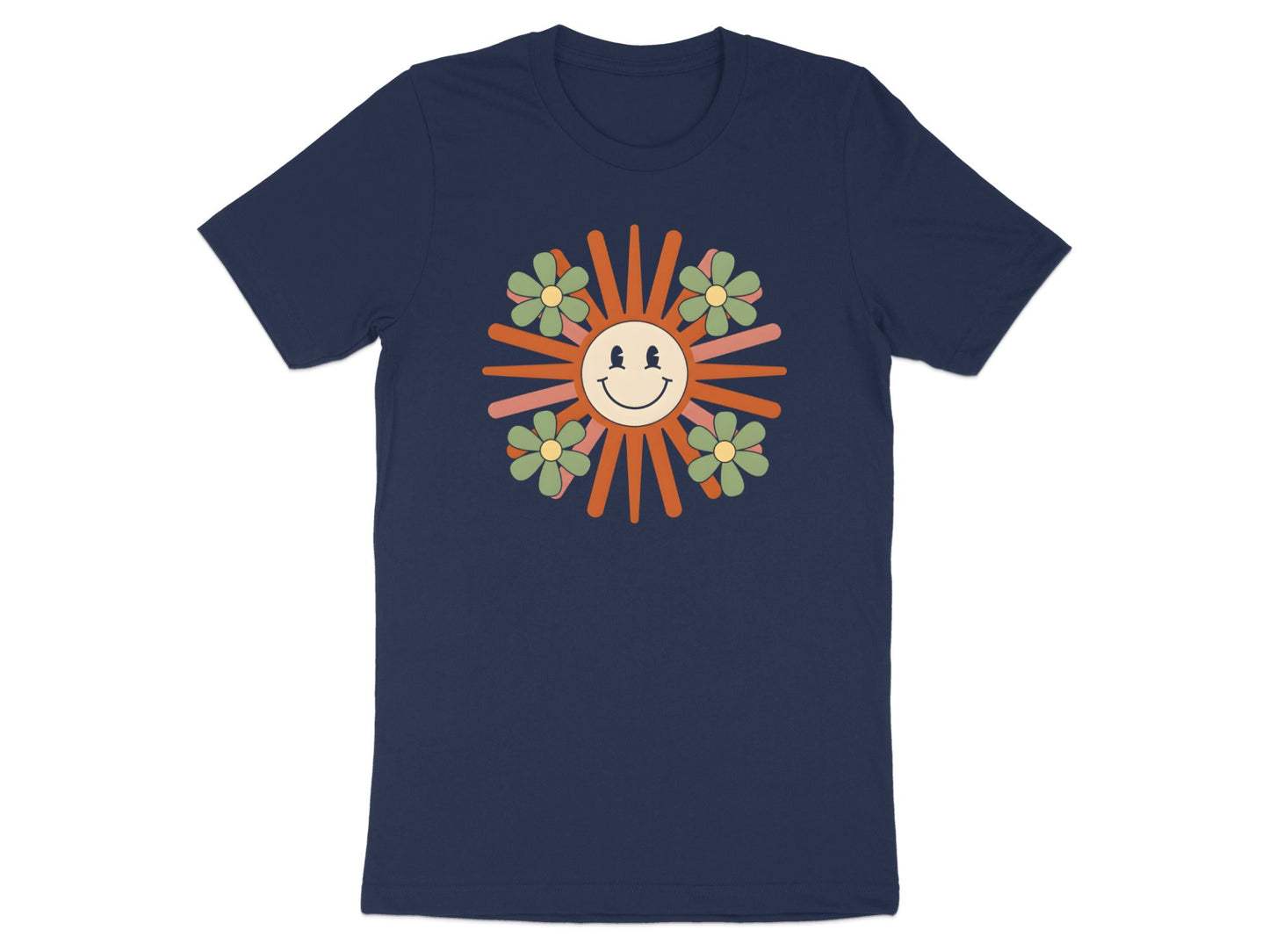 Vintage Retro Sun Flowers Graphic Tee