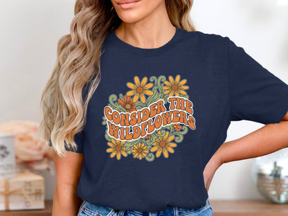Consider The Wildflowers Retro Graphic Tee