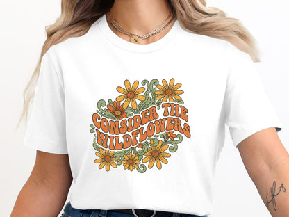 Consider The Wildflowers Retro Graphic Tee