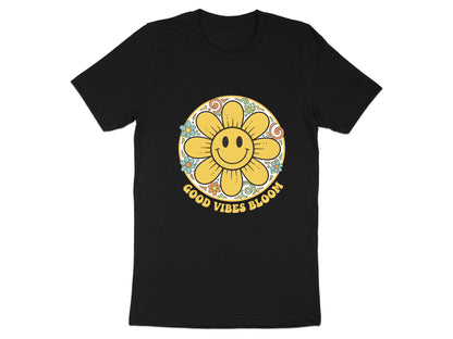 Good Vibes Bloom Retro Smiley Flower T-Shirt