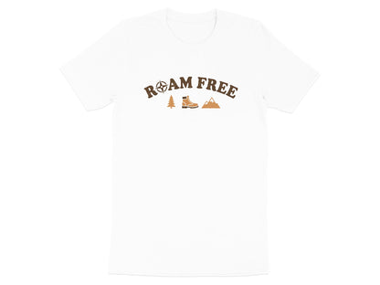 Roam Free Minimalist Adventure Graphic T-Shirt