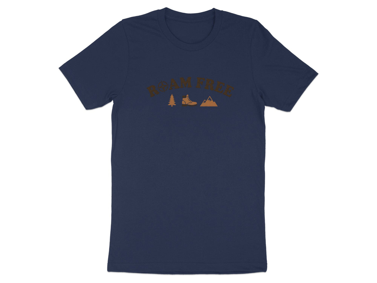 Roam Free Minimalist Adventure Graphic T-Shirt
