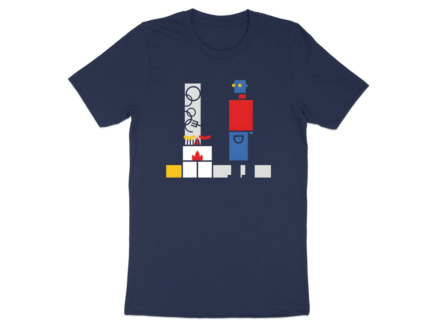 Future of BBQ Robot Grilling Sausages T-Shirt
