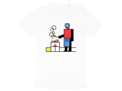 Future of BBQ Robot Grilling Sausages T-Shirt