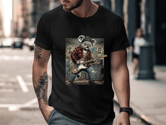 Punk Rock Koala Guitarist T-Shirt
