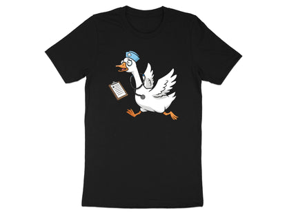 Running Nurse Goose T-Shirt - Funny Chaotic Medical Tee