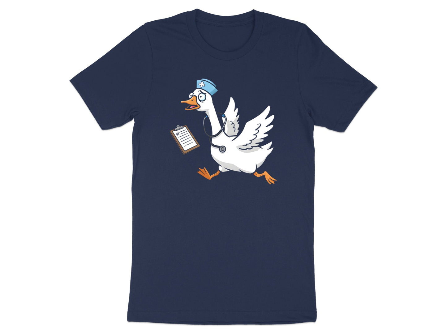 Running Nurse Goose T-Shirt - Funny Chaotic Medical Tee