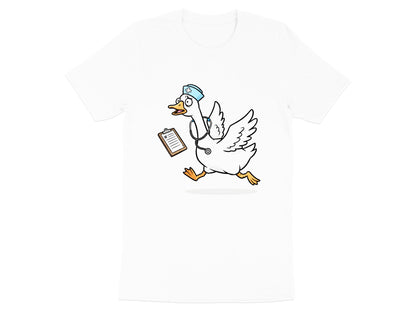 Running Nurse Goose T-Shirt - Funny Chaotic Medical Tee