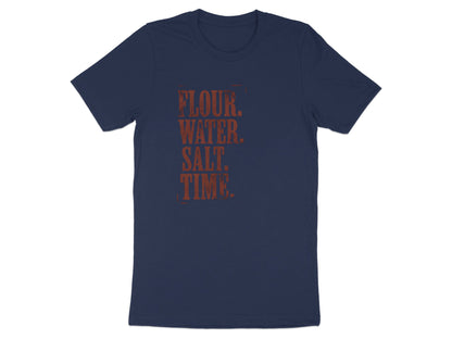 Rustic Sourdough Ingredients T-Shirt - Artisan Baker  Tee