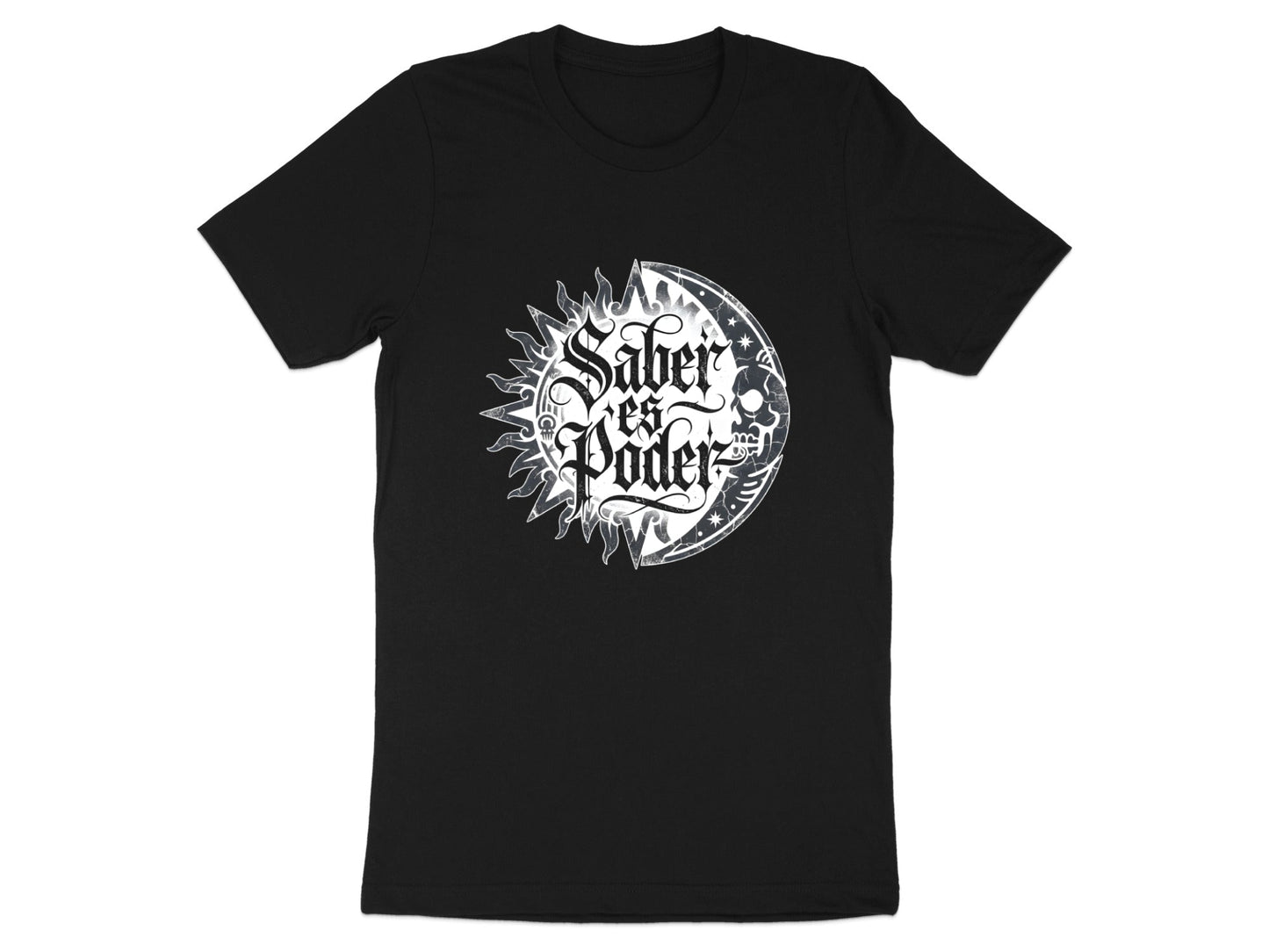 Saber es Poder Typography T-Shirt - Knowledge is Power