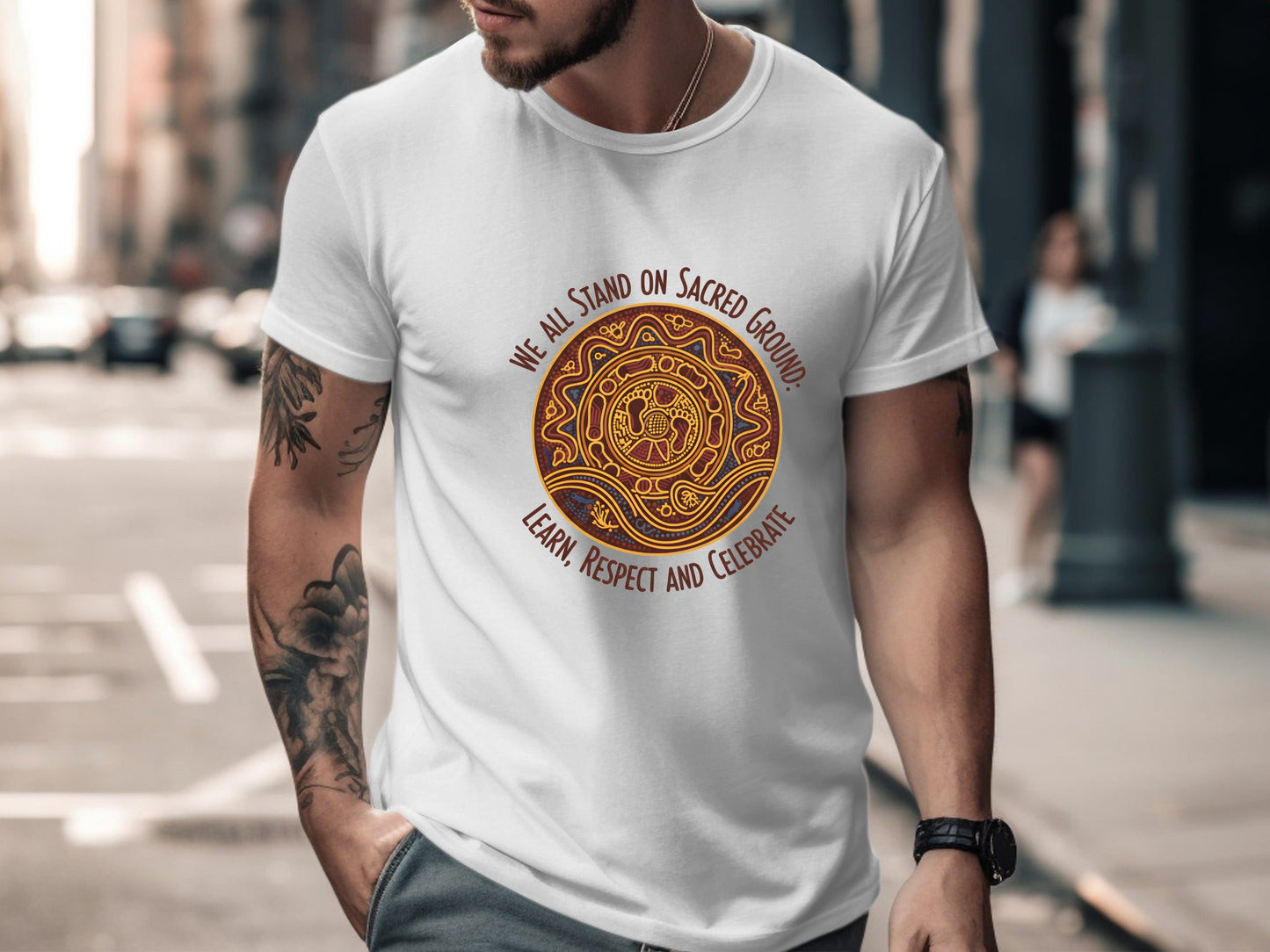 Sacred Ground Indigenous Art Style T-Shirt