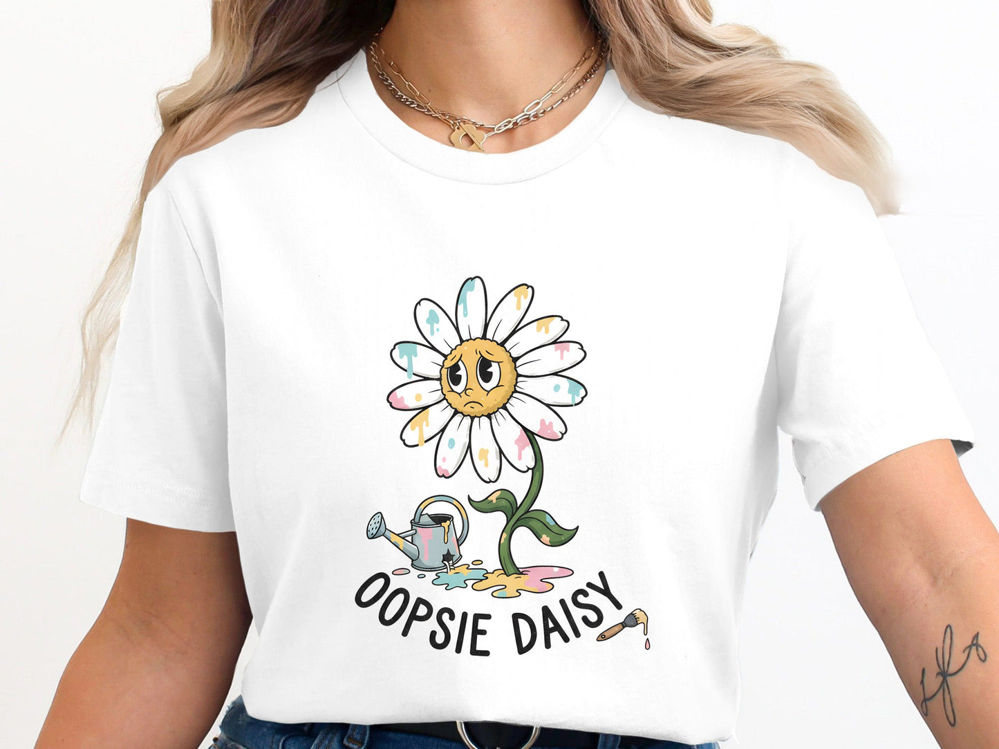 Oopsie Daisy Cute Graphic T-Shirt