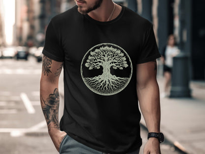 Sage Green Sacred Tree of Life T-Shirt