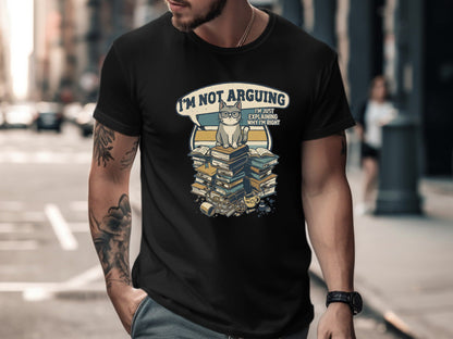 Sassy Cat 'I'm Not Arguing' Books T-Shirt