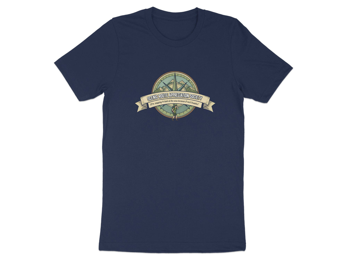 Scenic Route Appreciation Society Funny Hiking T-Shirt