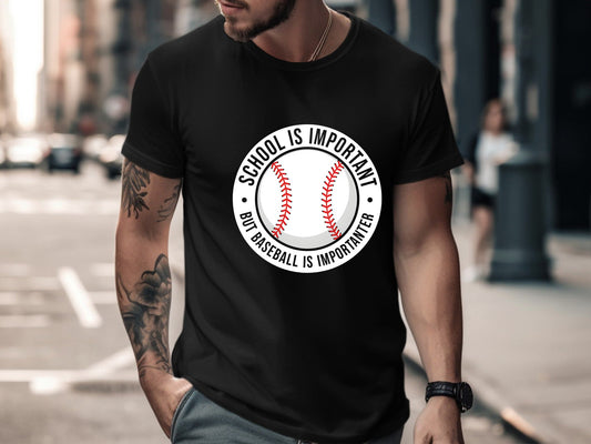 School Is Important But Baseball Is Importanter Tee