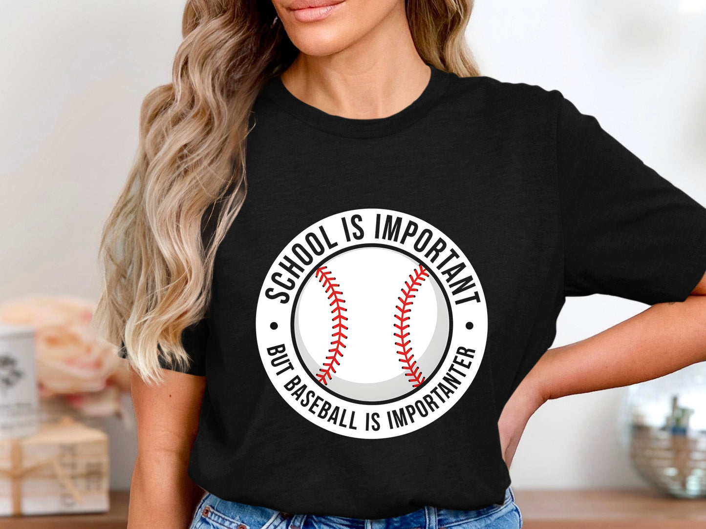 School Is Important But Baseball Is Importanter Tee