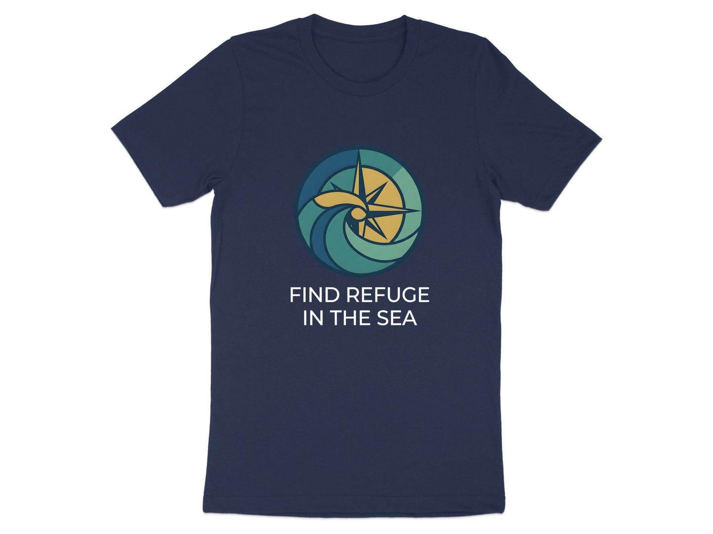 Find Refuge In The Sea Nautical T-Shirt