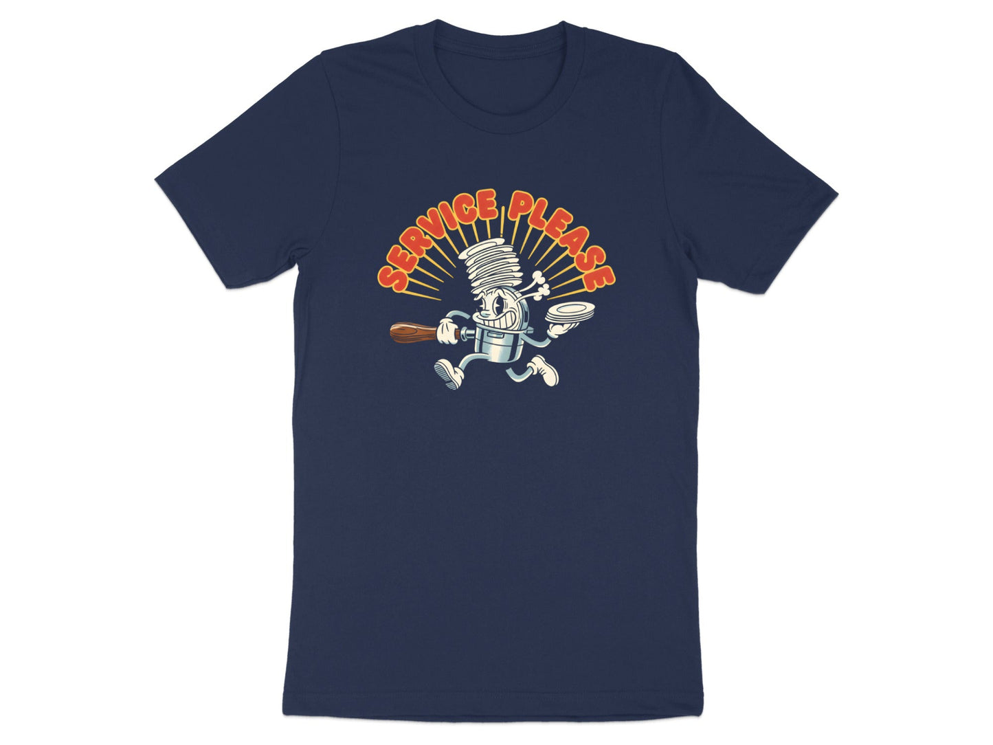 Service Please! Retro Chef T-Shirt - Hospitality Humor  Tee