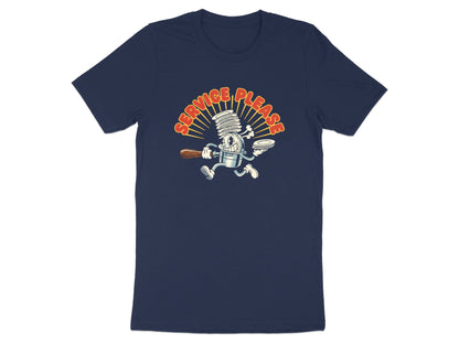 Service Please! Retro Chef T-Shirt - Hospitality Humor  Tee