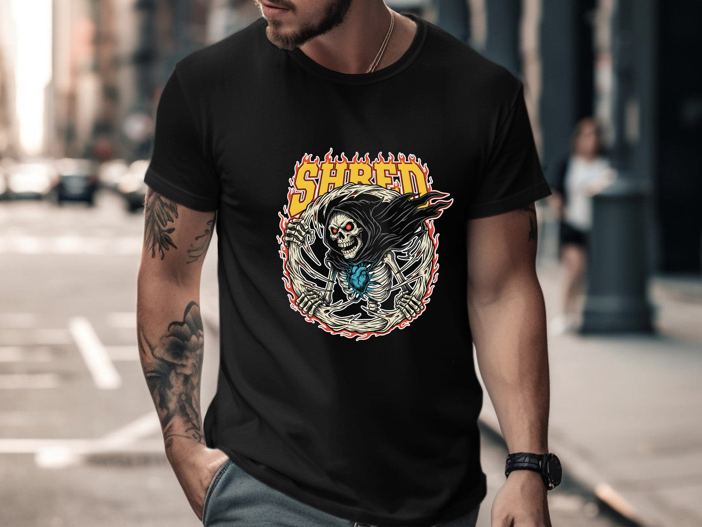 Shred Reaper Flaming Circle T-Shirt